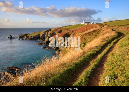 Fußweg zum Leuchtturm Lizard Stockfoto