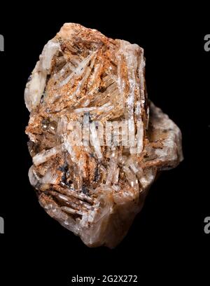 Baritkristalle. Baryte, Barit oder Baryte, Barium, Bariumsulfat Stockfoto