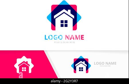 Einfaches Eigenschaftshaus Logo. Design-Vorlage für das Immobilienlogo. Stock Vektor