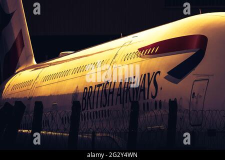 British Airways Airbus A380 Stockfoto
