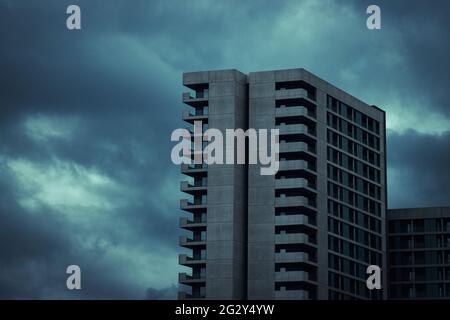 Birmingham Moderne Wohnanlage Stockfoto