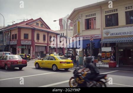 Serangoon Road wenig Indien Singapur Stockfoto