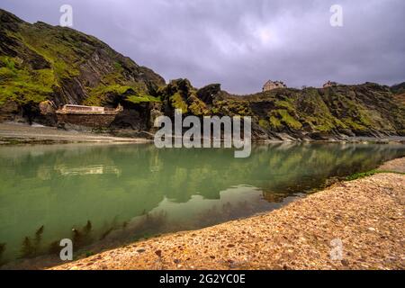 Ein privater Pool!, Ilfracombe, Devon Stockfoto