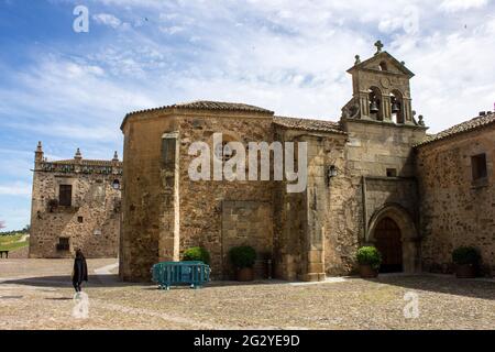 Caceres, Spanien. Das Convento de San Pablo (Kloster des heiligen Paulus) in der Altstadt von Monumental, einem Weltkulturerbe Stockfoto