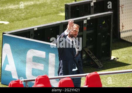 London, Großbritannien. Juni 2021. WEMBLEY, Vereinigtes Königreich, JUNI 13:Geareth Southgate England Manager während der Europameisterschaft der Gruppe D zwischen England und Kroatien im Wembley-Stadion, London am 13. Juni 2021 Quelle: Action Foto Sport/Alamy Live News Stockfoto