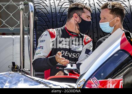 Portimao, Algarve, Portugal. Juni 2021. Lopez Jose Maria (Arg), Toyota Gazoo Racing, Toyota GR010 - Hybrid, Portrait während der 8 Stunden von Portimao, 2. Runde der FIA-Langstrecken-Weltmeisterschaft 2021 auf dem Algarve International Circuit, vom 11. Bis 13. Juni 2021 in Portimao, Algarve, Portugal - Photo Paulo Maria / DPPI / LiveMedia Kredit: Unabhängige Fotoagentur/Alamy Live News Stockfoto