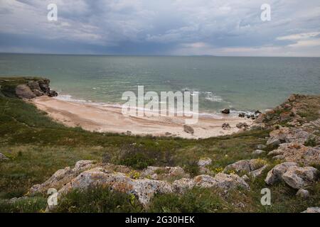 Asowschen Küste, Krim, Russland Stockfoto