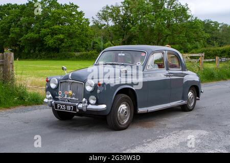 1962 Rover 100 grey beim 58. Jährlichen Manchester to Blackpool Vintage & Classic Car Run ist die Veranstaltung eine ‘Touring Assembly’ Stockfoto