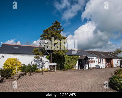 Verschiedene Bilder von Gretna Green, dem berühmten Blacksmith's Shop, dem Restaurant und dem Hotel, werden häufig als Hochzeitslocation für formelle und entlaufene Paare genutzt Stockfoto