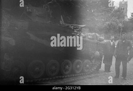 Wehrmacht Heer Panzerkampfwagen III PzKpfw III Panzer III Ausf. F - Panzerkampfwagen der deutschen Armee / mittlerer Panzer III Mark / Mk F Stockfoto