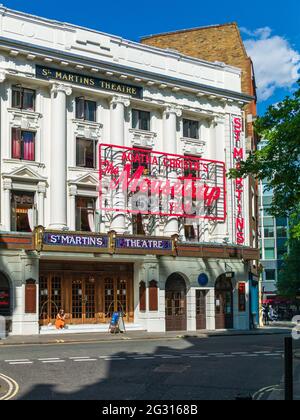 Die Mausefalle, die weltweit längste Spiel im St. Martin's Theatre im Londoner West End läuft, ständig in Betrieb seit 1952 Stockfoto