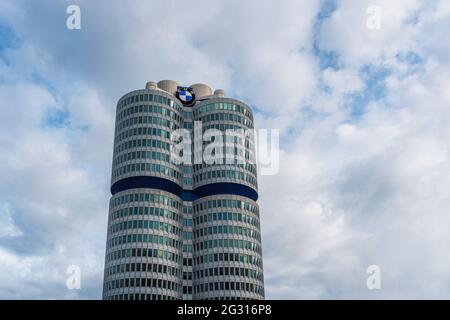 BMW Hauptsitz - München, Deutschland Stockfoto