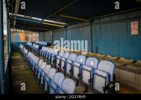 Birkenhead, England 19. Dezember 2020. North West Counties League First Division South Spiel zwischen Cammell Laird 1907 und New Mills. Stockfoto