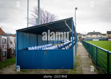 Birkenhead, England 19. Dezember 2020. North West Counties League First Division South Spiel zwischen Cammell Laird 1907 und New Mills. Stockfoto