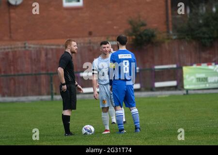 Birkenhead, England 19. Dezember 2020. North West Counties League First Division South Spiel zwischen Cammell Laird 1907 und New Mills. Stockfoto