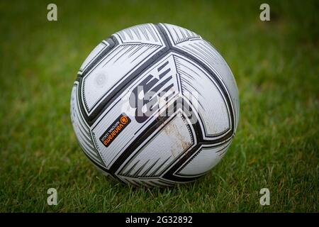 Brackley, Northamptonshire, England 28. Dezember 2020. Vanarama National League North Spiel zwischen Brackley Town und Gloucester City. Stockfoto