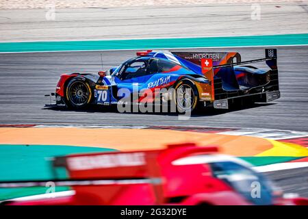 70 Garcia Esteban (che), Duval Loic (Fra), NATO Norman (Fra), Realteam Racing, Ereca 07 - Gibson, Aktion während der 8 Stunden von Portimao, 2. Runde der FIA-Langstrecken-Weltmeisterschaft 2021 auf dem Algarve International Circuit, vom 11. Bis 13. Juni 2021 in Portimao, Algarve, Portugal - Foto Paulo Maria / DPPI Stockfoto
