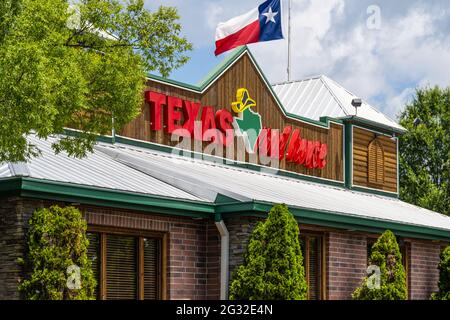 Texas Roadhouse Restaurant in Snellville (Atlanta), Georgia. (USA) Stockfoto