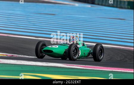 12 FRIEDRICHS Rudi (GER), Cooper T53-2462cc 1960 Action beim Grand Prix de France Historique 2021, vom 11. Bis 13. Juni 2021 auf dem Circuit Paul Ricard, in Le Castellet, Frankreich - Foto / DPPI Stockfoto