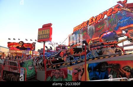 Hunstanton Funfair, Messe, Messegelände, Pleasure Beach, Norfolk, England, Großbritannien Stockfoto