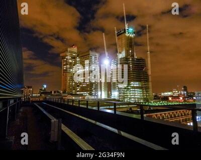 Shard Wolkenkratzer-Konstruktion Stockfoto