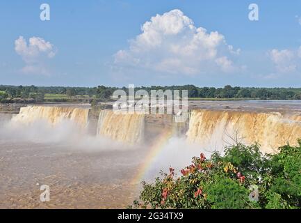 Chitrakote Wasserfälle, Chattishgarh, Indien Stockfoto