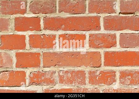 Alte Ziegel Wand rotem Stockfoto