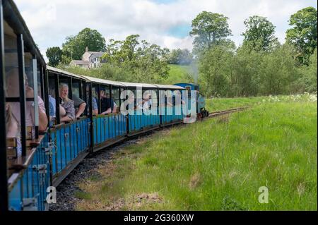 Heatherslaw Light Railway, Northumberland, Großbritannien Stockfoto