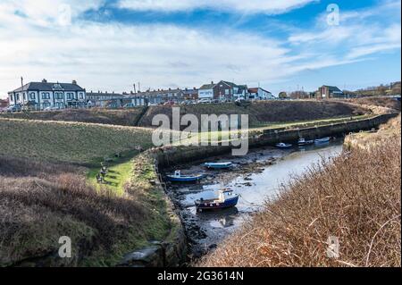 Seaton Schleuse, Northumberland, UK Stockfoto