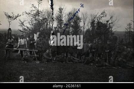 Erster Weltkrieg / 1. Weltkrieg, Westfront, ZUSÄTZLICHE-RIGHTS-CLEARANCE-INFO-NOT-AVAILABLE Stockfoto