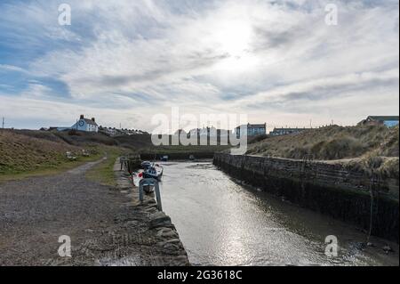 Seaton Schleuse, Northumberland, UK Stockfoto