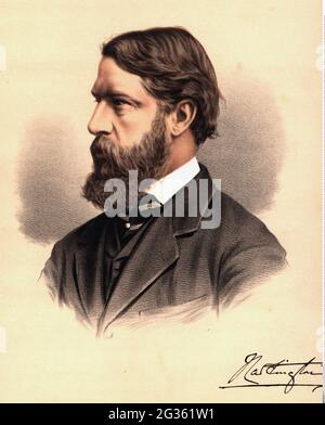 Cavendish Tobacco, Spencer, 8. Duke of Devonshire, 23.7.1833 - 24.3.1908, britischer Politiker, ZUSÄTZLICHE RECHTE-CLEARANCE-INFO-NOT-AVAILABLE Stockfoto