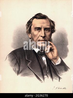 Froude, James Anthony, 23.4.1818 - 20.10.1894, britischer Historiker, Portrait, CHROMOLITHOGRAPHIE, ADDITIONAL-RIGHTS-CLEARANCE-INFO-NOT-AVAILABLE Stockfoto