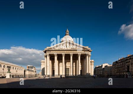 FRANKREICH. PARIS (75) PANTHEON-PLATZ AM SPÄTEN NACHMITTAG. Stockfoto