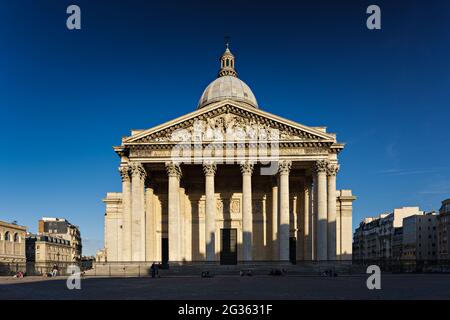 FRANKREICH. PARIS (75) PANTHEON-PLATZ AM SPÄTEN NACHMITTAG. Stockfoto