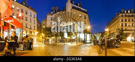 FRANKREICH. PARIS (75) PLATZ SAINTE-OPPORTUNE IN CHATELET GUIMARD Stockfoto