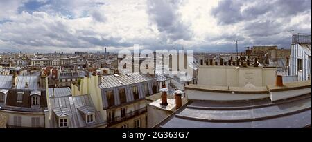 FRANKREICH. PARIS (75) DÄCHER VON PARIS IM 4. BEZIRK Stockfoto