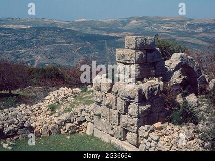 RUINAS - FOTO AÑOS 60. Lage: AUSSEN. MONTE TABOR. ISRAEL. Stockfoto