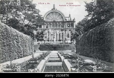 Deutschland, Städte und Gemeinden, Köln, Parks, Flora (botanischer Garten), HAUPTGEBÄUDE, ZUSÄTZLICHE-RIGHTS-CLEARANCE-INFO-NOT-AVAILABLE Stockfoto