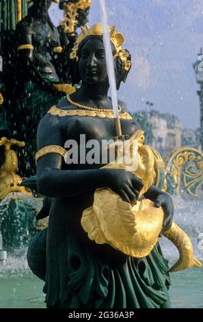 FRANKREICH PARIS (75) 8. BEZIRK, BRUNNEN, PLATZ DER CONCORDE Stockfoto