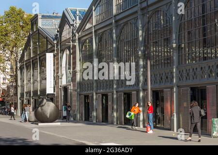 FRANKREICH PARIS (75) 3R TH ARR, DER CARREAU DU TEMPEL, KULTUR- UND SPORTPLATZ Stockfoto