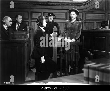 URSULA JEANS und JEAN SIMMONS in DER FRAU IN DER HALLE 1947 Regisseur JACK LEE Roman G. B. Stern Drehbuch Ian Dalrymple und Jack Lee Produzent Ian Dalrymple Wessex Film Productions / unabhängige Produzenten / General Film Distributors (GFD) Stockfoto