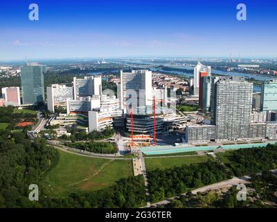 UNO-City, Austria, Wien Stockfoto