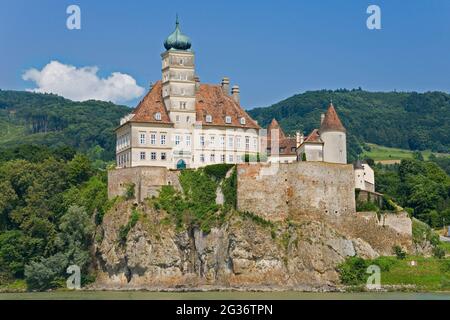 Schloss Schönbühel am Donauufer, Österreich, Niederösterreich Stockfoto