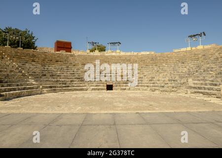 Das griechisch-römische Theater von Kourion auf der Insel Zypern Stockfoto