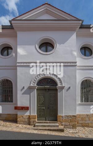 Eingang der Synagoge seit 2008, Sulzbach, Rosenberg, Oberpfalz, Bayern, Deutschland Stockfoto