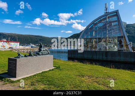 Polaria, arctis Aquarium, Tromso, Norwegen Stockfoto