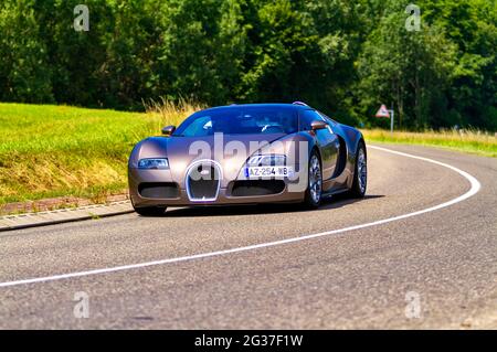 Molsheim, Hauptsitz von Bittau, wird der Voyron in der Manufaktur, Molsheim, Elsass, Frankreich, handgefertigt Stockfoto