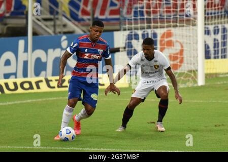 Fortaleza, Brasilien. Juni 2021. David von Fortaleza während des Fußballspiels Campeonato Brasileiro zwischen Fortaleza und Sport in der Arena Castelao, Fortaleza, Brasilien. Kredit: SPP Sport Pressefoto. /Alamy Live News Stockfoto