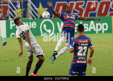 Fortaleza, Brasilien. Juni 2021. Benevenuto von Fortaleza während des Fußballspiels Campeonato Brasileiro zwischen Fortaleza und Sport in der Arena Castelao, Fortaleza, Brasilien. Kredit: SPP Sport Pressefoto. /Alamy Live News Stockfoto